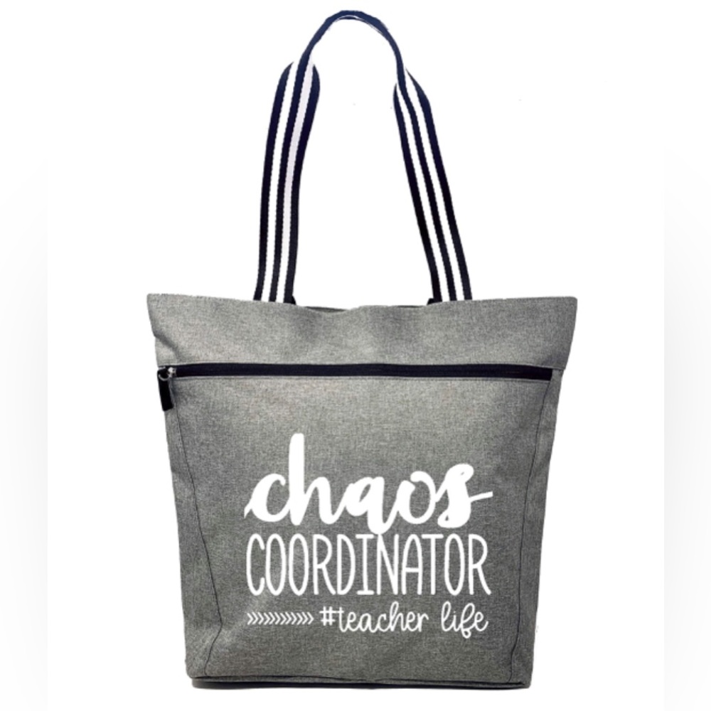 Brooke & Jess Chaos Coordinator # Teacher life Lexie Gray Tote Bag. NEW